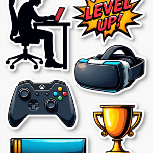 Games & Gaming - Sticker Sheet v10